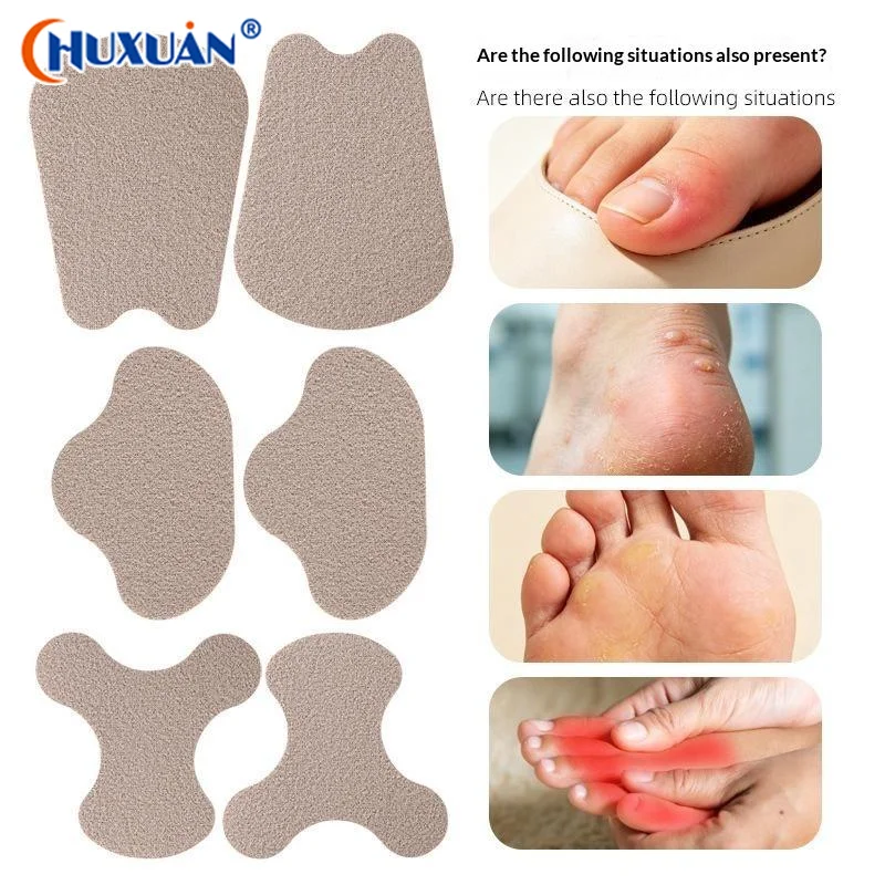 2Pcs Foot Protection Pads Self Adhesive Anti Friction Patches Prevent Blisters Cushion For Heel Toe Ankle High Heels Shoes Wear