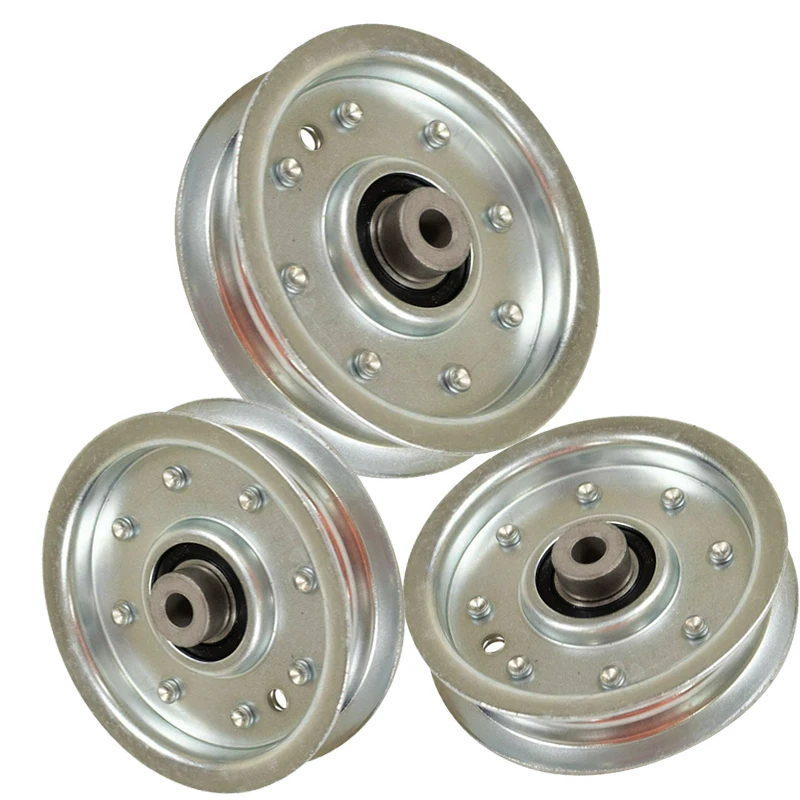 3 Pack Single Groove Zinc Plated Lawn Mower Pulley Replace 756-0365 For MTD 46