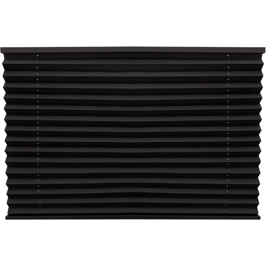 

Pleated Shades in Black for RVs/Campers 50x38 - Perfect for Outdoor Travel Vehicles Provides Excellent Light Control and Privac