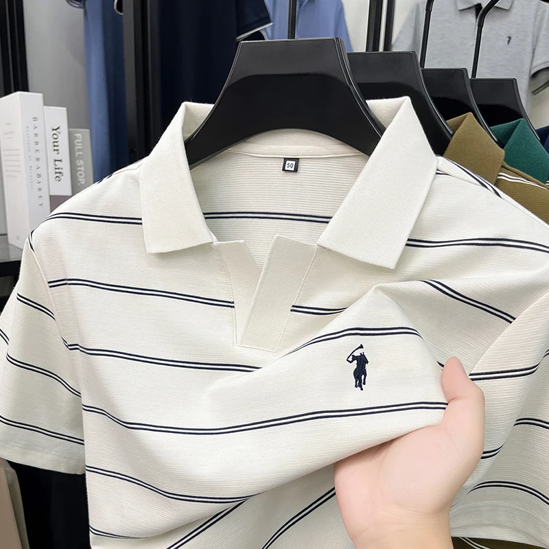 Polo de luxe pour homme à manc - Embroidery Moisturizer avis et prix