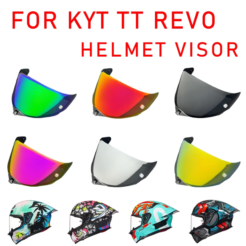 

Motorcycle helmet Visor for KYT TT Revo Helmets Replacement Lens Shield Windshield Glass goggle for KYT
