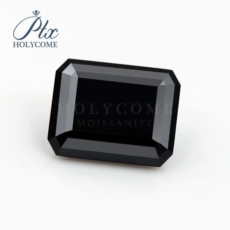 

Holycome Moissanite 3x5-8X10 GRA Certificated Moissanite Free Shipping Black Emerald Cut Pass Moissanite Diamond Tester Positive