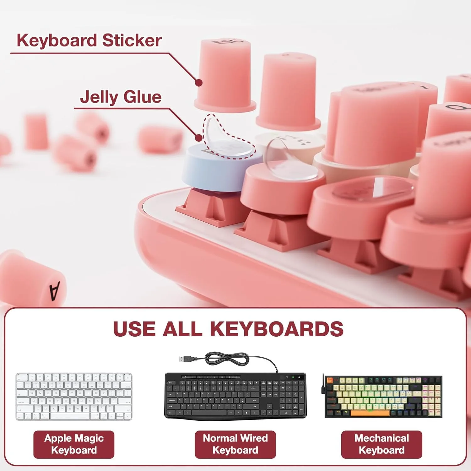 Autocollant de clavier Autocollants de clavier, couverture de clavier d'ordinateur robuste et Autocollant de clavier Autocollants de clavier, couverture de clavier d'ordinateur robuste et