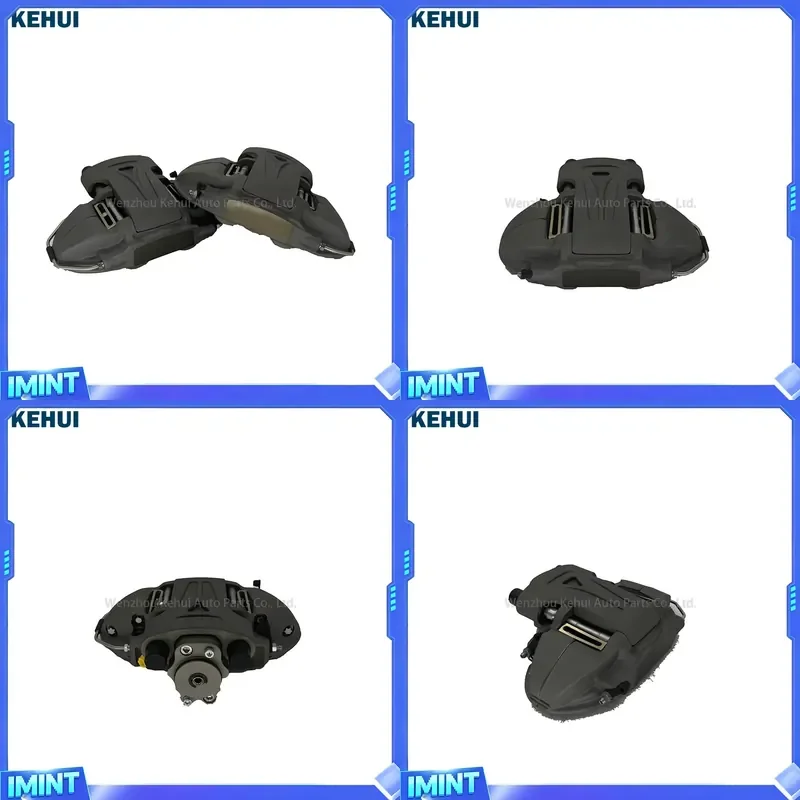 Universal Aluminum Custom Integrated 4 Pot Rear Brake Caliper and Electronic Parking Brakes Calipers for 380mm Disc TTsport