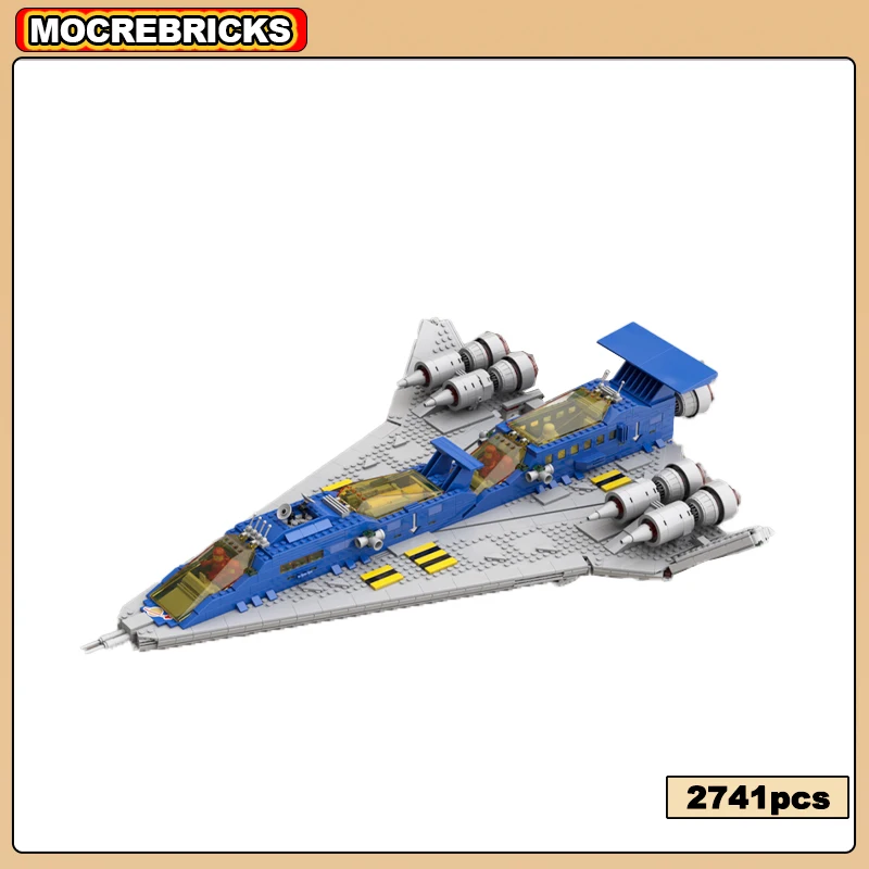 MOC-154006 Space Supply Station Space Fleet Building Block Galaxy Transport Planetary Spaceship Brick Toy Children\'s Gifts