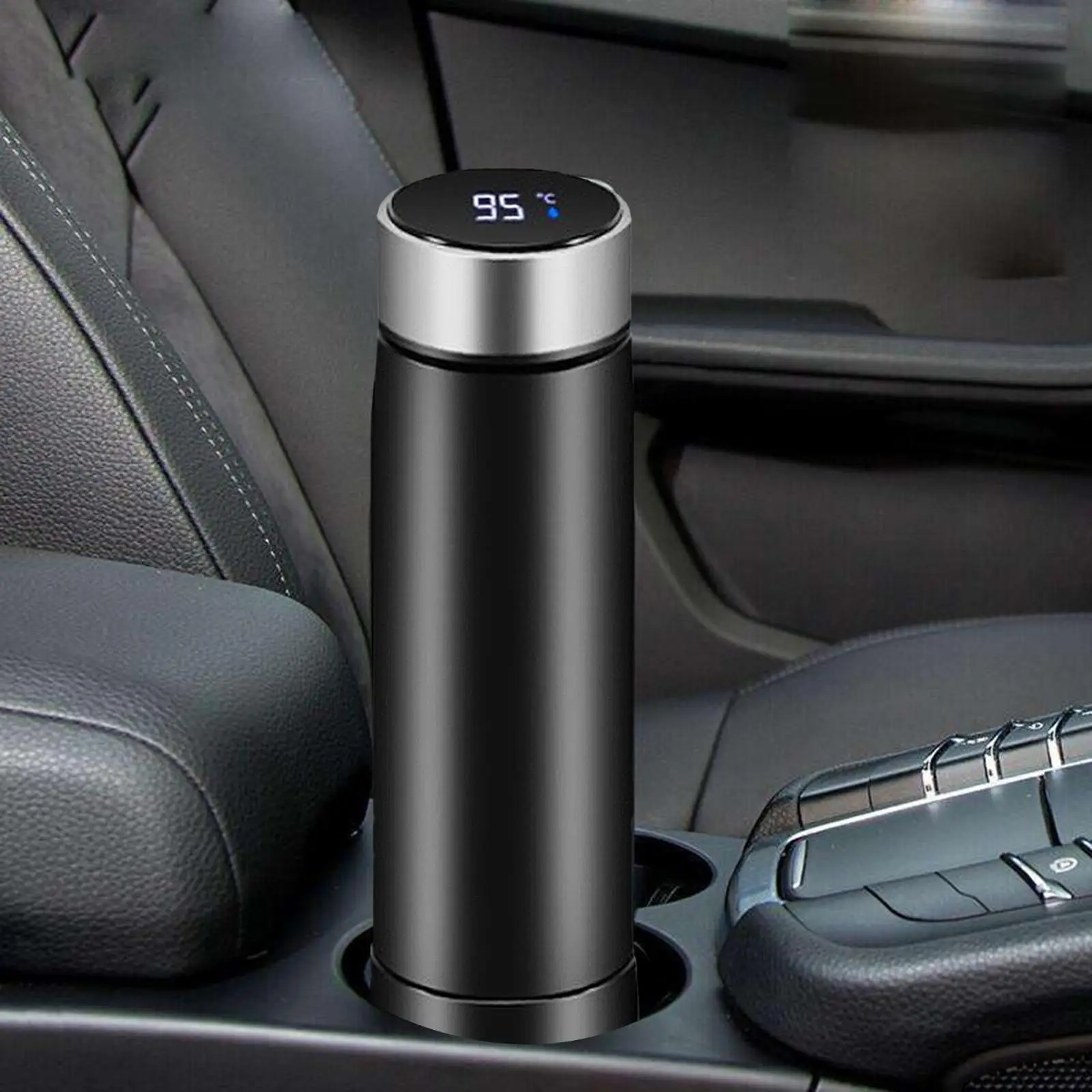 Portable Car Heating Cup Car Heated Mug Tumbler Smart Cup Heater Electric Heated Travel Mug for Coffee Milk Water Warmer Travel