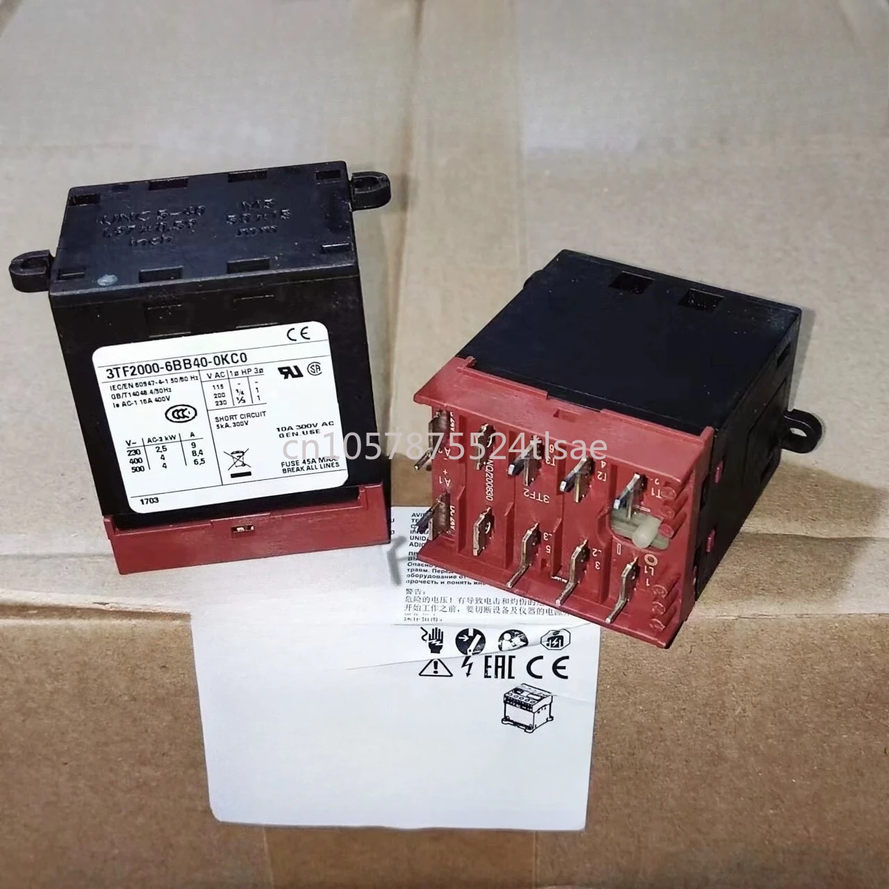Original 3TF2000-6BB40-0KC0 DC Contactor Relay 16A 8 Pins