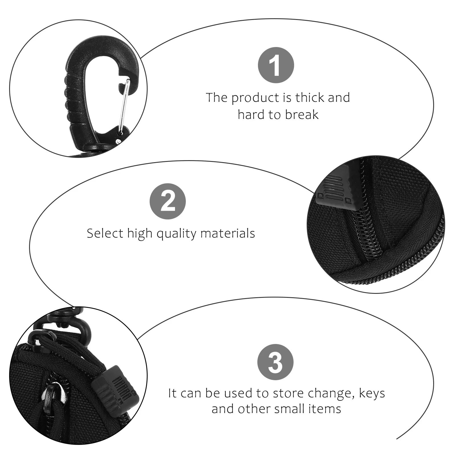 

1Pcs Tactical Waist Bag Pouch with Scratch Resistant Interior for Hiking Expedition Pouch Mini Key Wallet Holder