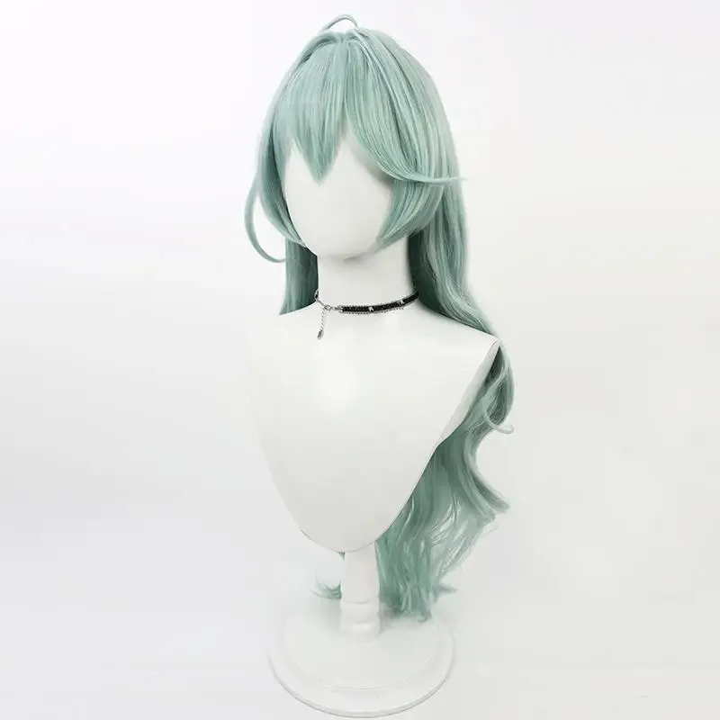 애니메이션 게임 블루 아카이브 Kuchinashi Yume 코스프레 헤일로 가발 합성 머리 할로윈 파티 카니발 역할 놀이 긴 곱슬 머리