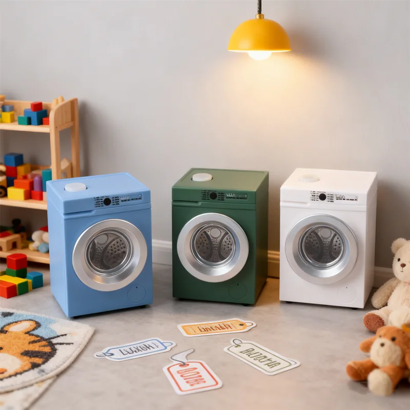 

HUAHUAMiniature Dollhouse Washer Machine; Mini Laundry Model Decorative ToyHUAHUA