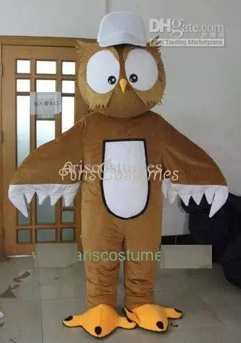 

New Adult Best Sale Lovely High Quality Professional Brown Owl Mascot Costume Christmas Fancy Dress Halloween Mascot Costume