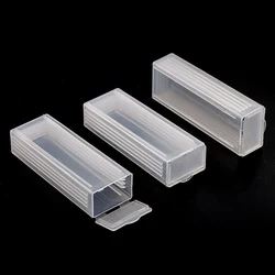 5 Pcs Plastic Rectangle Microscope Glass Holder Slide Box for 5 Slides laboratory supplies