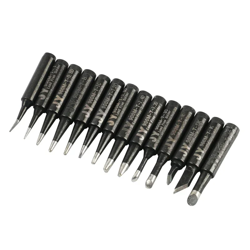 14PCS/Lot High Quality 900M-T Soldering Tip Lead-Free Soldering Iron Tips Welding Sting For 936 8586 Lukey Soldering Station