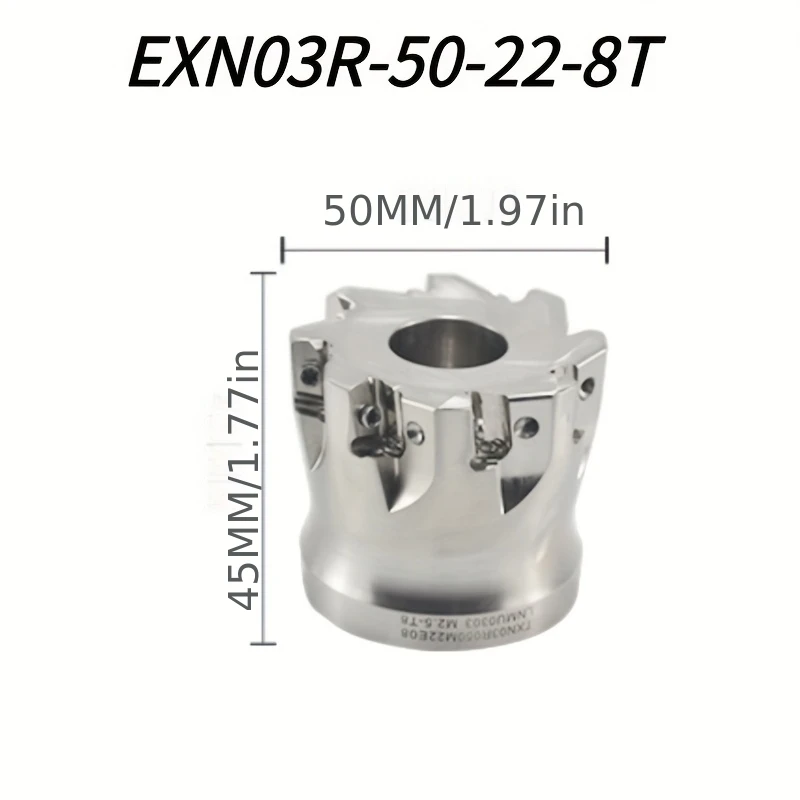 EXN03R Фрезерная головка с быстрой подачей 35 мм 40 мм 50 мм 63 мм 80 мм LNMU0303ZER-MJ AH725 AH130 Вставка фрезы с быстрой подачей EXN03