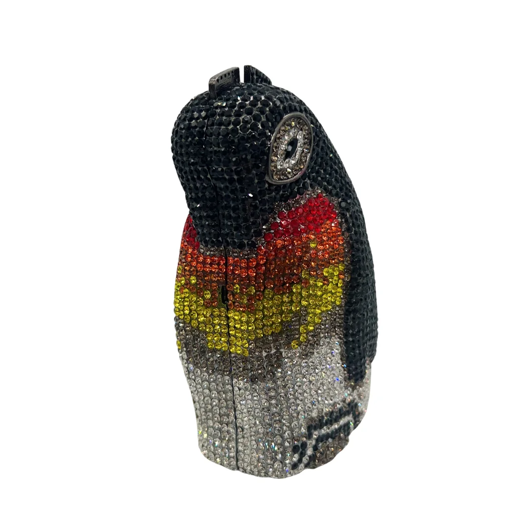 Penguin Silhouette Clutch, Antarctic Theme Evening Bag for Women. OEM Custom Wildlife Purse, Low MOQ Wholesale from Factory Dire