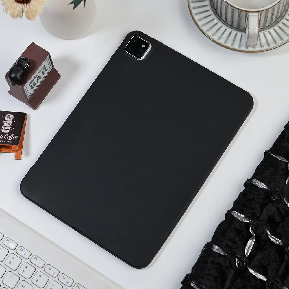 Frosted Tablet Case for Samsung Galaxy Tab S8 S9 S10 S11 Ultra S7 Plus A7 A8 A9 Cover Pure black high-grade matte flat shell