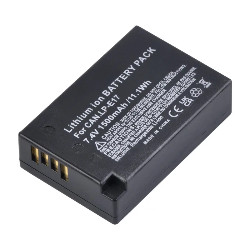 7.4v 1500mAh LP-E17 Camera Battery  Suitable for Canon EOS M3 M5 M6 Series Camera Battery+LED Dual Charge Digital Battery