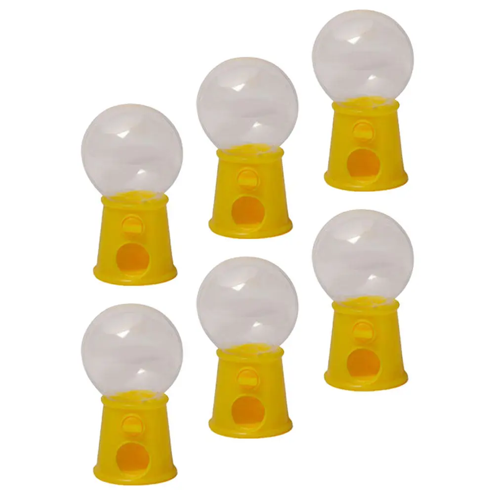 

6Pcs Kids Gumballs Machine Plastic Candy Catcher Mini Candy Dispenser for Children Birthday Gift Kids Gumballs Machine
