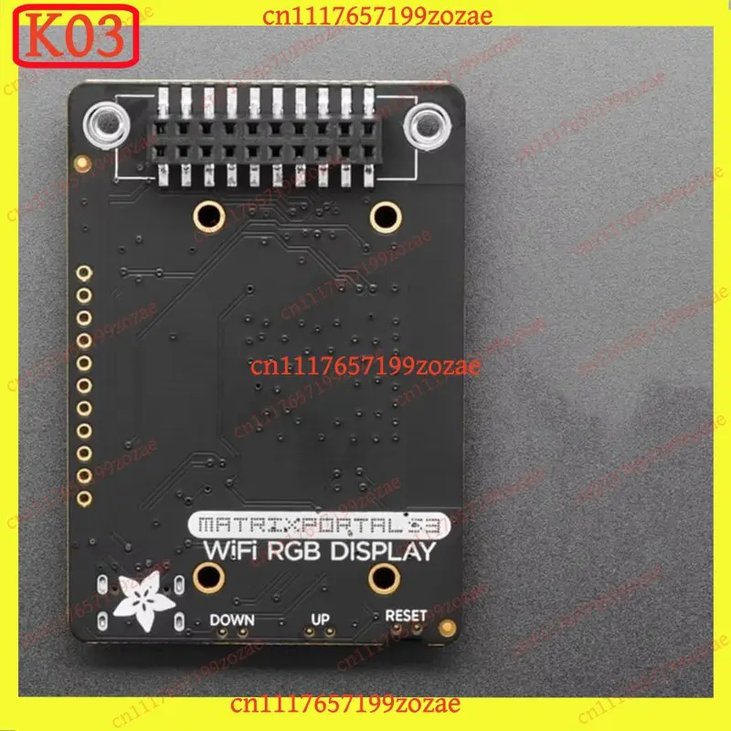 k3 HUB75 RGB LED Matrix Driver Board, ESP32-S3 CircuitPython Powered Internet Display Adapter
