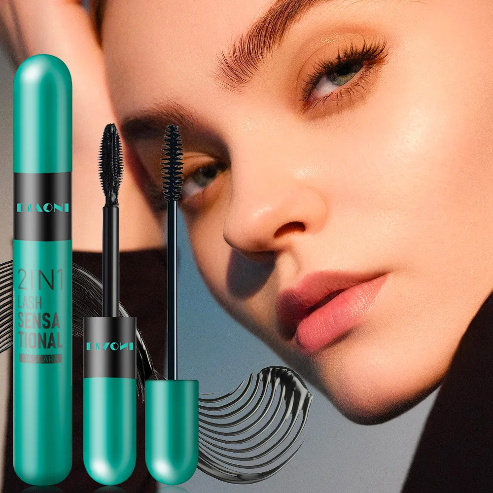New Mascara Smudge-Proof No Clump Long-Lasting Curling Mascara Lengthening Lashes All-Day Setting For Women Makeup More Charming