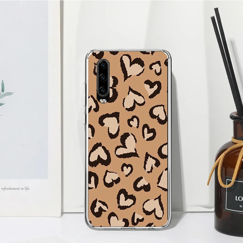 Leopard Print Phone Case For Huawei P30 P40 P20 P10 Lite Mate 20 10 Pro Y5 Y6 Y7 Y9S P Smart Z Fundas Back Cover