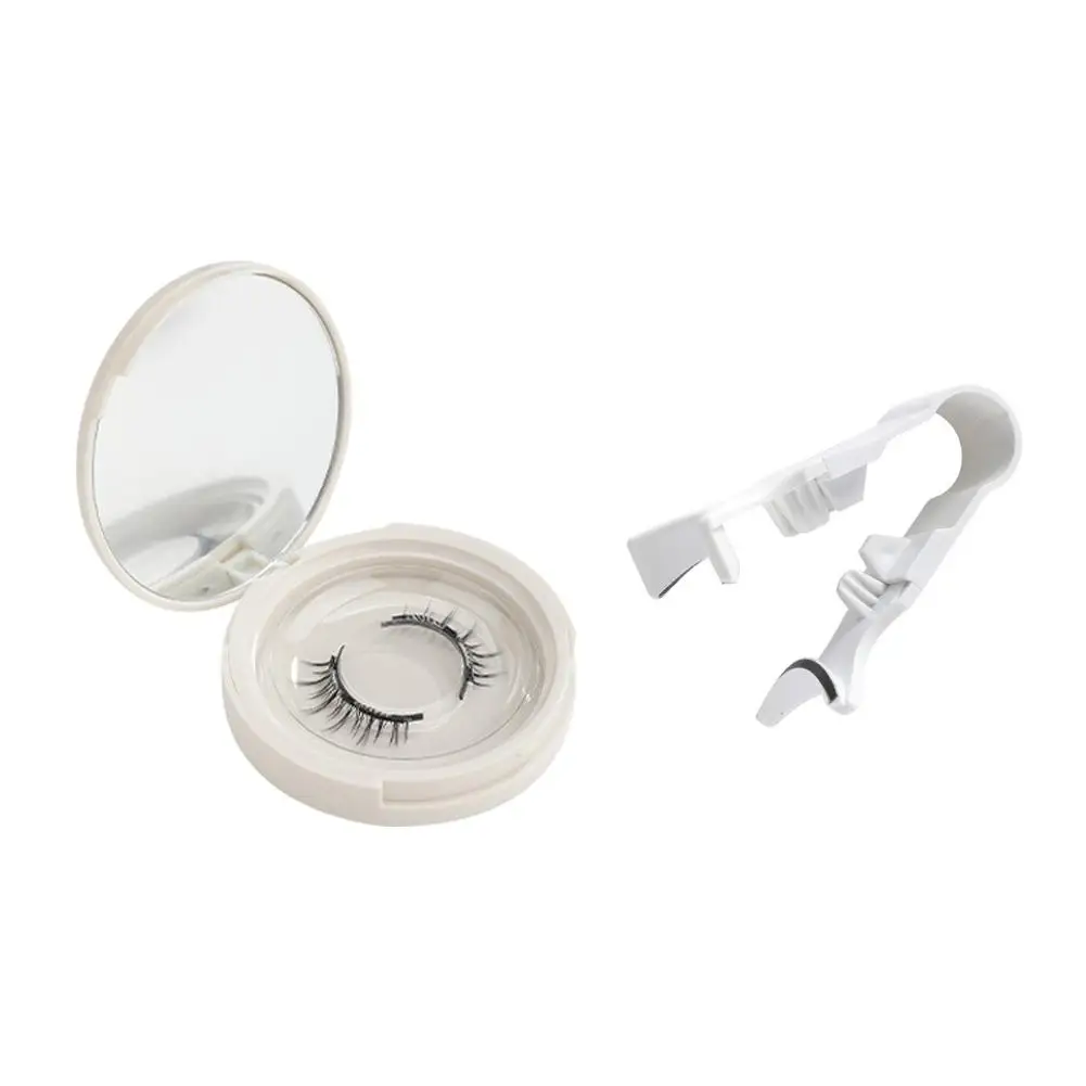 Pestañas magnéticas con aplicador, pestañas naturales Higu Clace, imán necesario, pegamento reutilizable, No de aspecto suave, pestañas postizas Y6E2