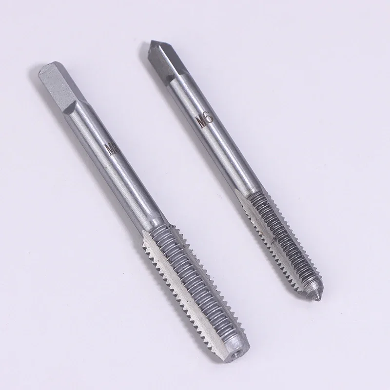 5Pcs/Set M3/M4/M5/M6/M8 Bor Ulir Baja Bearing Taper Hand Spiral Point Straight Fluted Screw Thread Tap Drill Punching Wrench Hand Tools