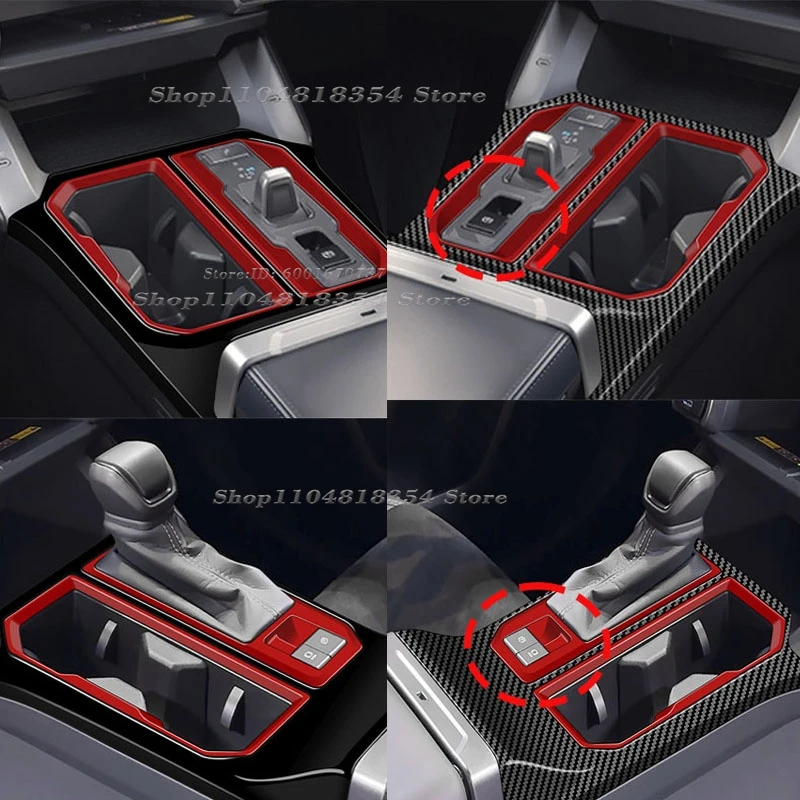 

LHD RHD For Toyato Rav4 RAV 4 2026 2027 ABS Carbon Fiber Gear Shifts Panel Center Console Cover Trims Frame Sticker accessories