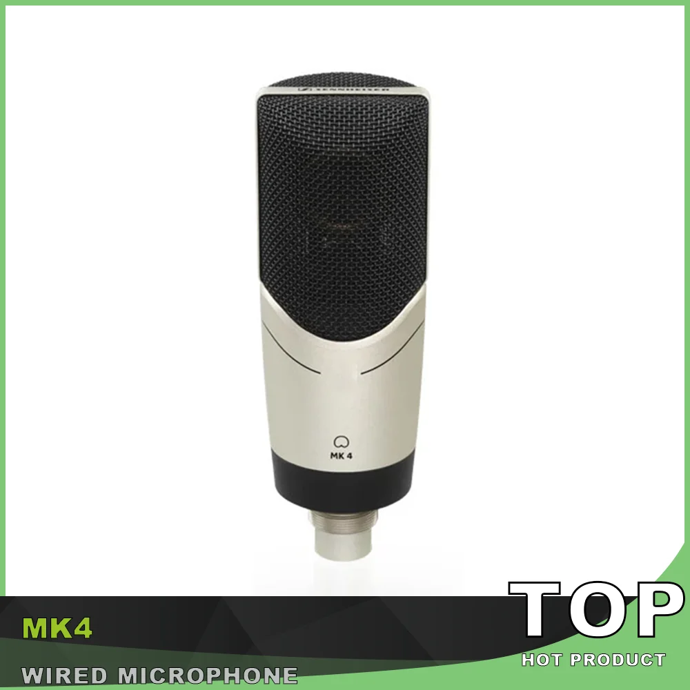 

MK4 professional True Condenser Studio Recording Diaphragm Cardioid Wired Microphone for MK4 Sound Card Podcast Live