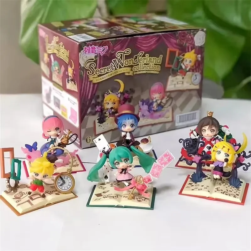 Hatsune Miku Incredible Secret Book Series Kaito Meiko Mini Figures Trendy Toys Tabletop Decorations Cute Model Chrismas Gifts