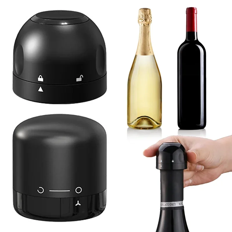 

Vacuum Reusable Red Wine Corks Champagne Bottle Sealer Cap Stopper Set Leak-proof Fresh Keeper for Wine Plug Bar Tools