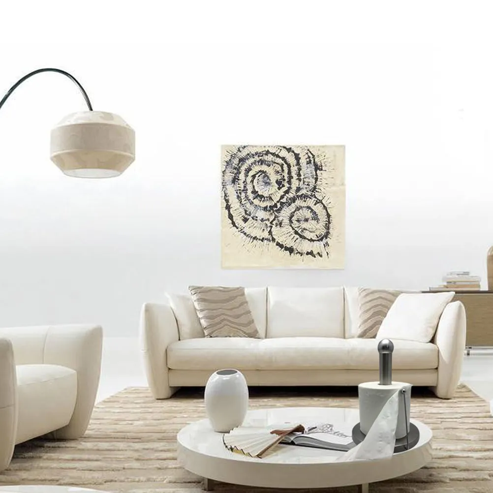 

Modern Freestanding Paper Towel Holder Brushed Stainless Steel Vertical Roll Stand Space Saving Counter Bathroom