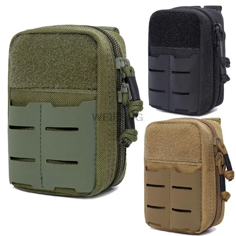 Tactical Molle EDC Pouch  Emergency Bag Hunting Accessories Utility Pouch Camping Multi-Purpose Tools Kit Zipper Bags