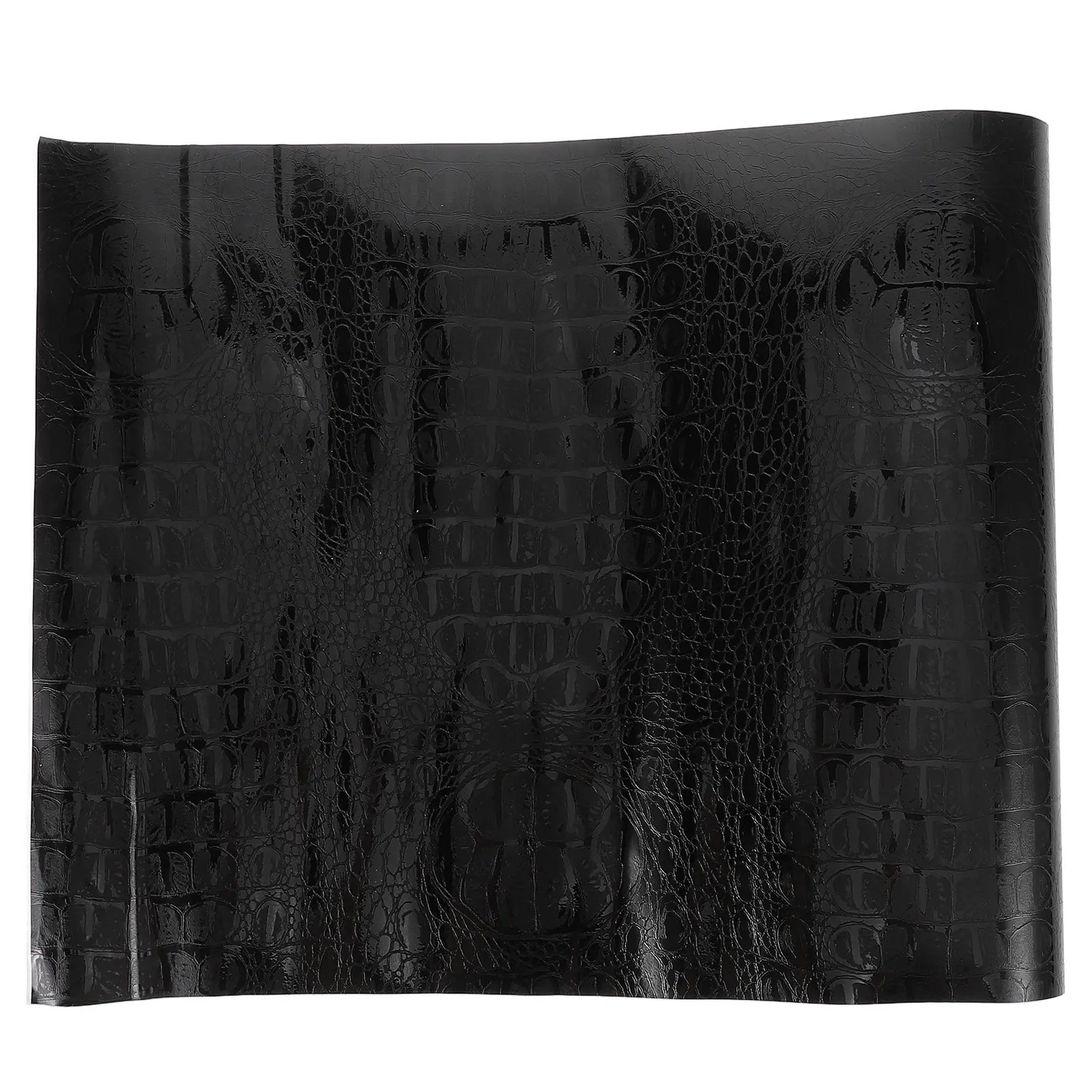 

152Cm X 30Cm Black Crocodile Texture Fake Vinyl Wrap for Car Interior Dashboard Furniture DIY Self Adhesive Automotive