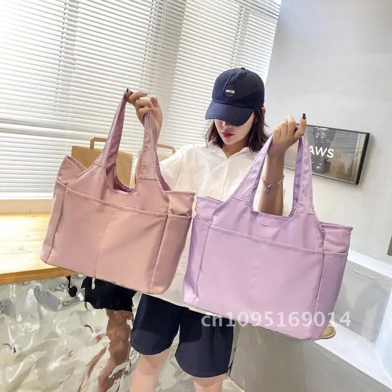 

Portable Oxford Cloth Travel Bag with Multi-Pockets Large Capacity for Swimming Yoga Dance Leisure Solid Color Polyester Lining