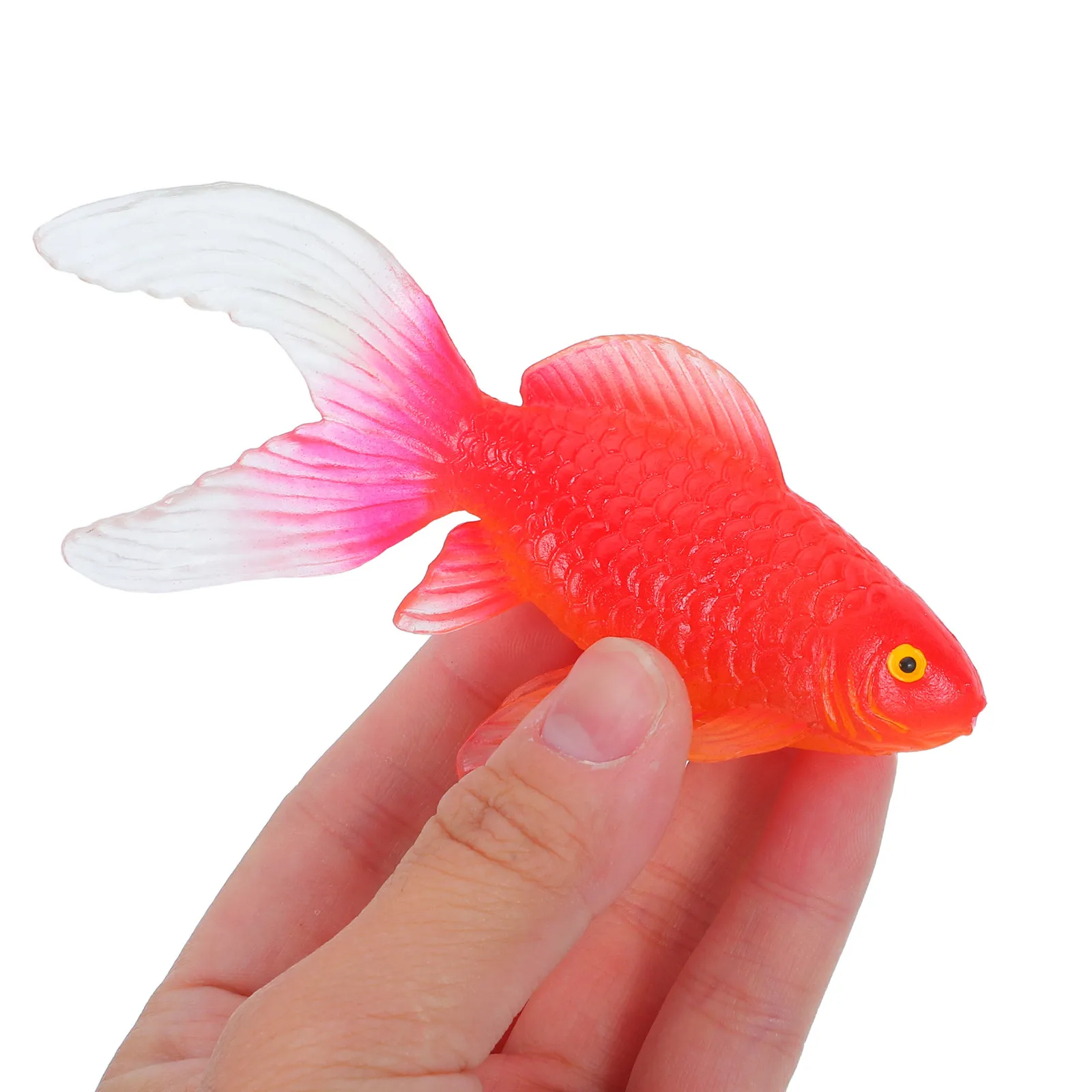 2 Pcs Artificial Fish Decor Aquarium Koi Figurines Fake Prop Goldfish Decoration Ornaments Small