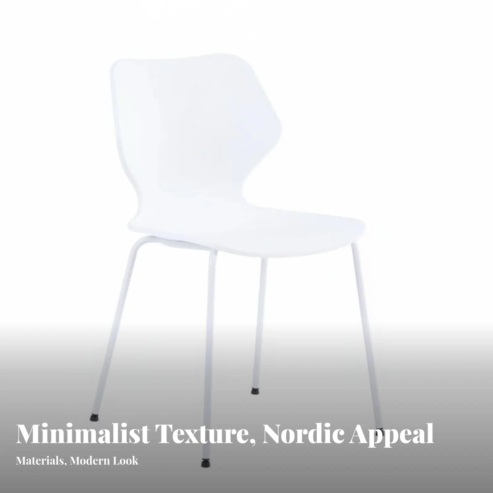 

Стул с литым корпусом и ножками-штифтами в скандинавском стиле, минималистичный и эргономичный, для столовой, кабинета