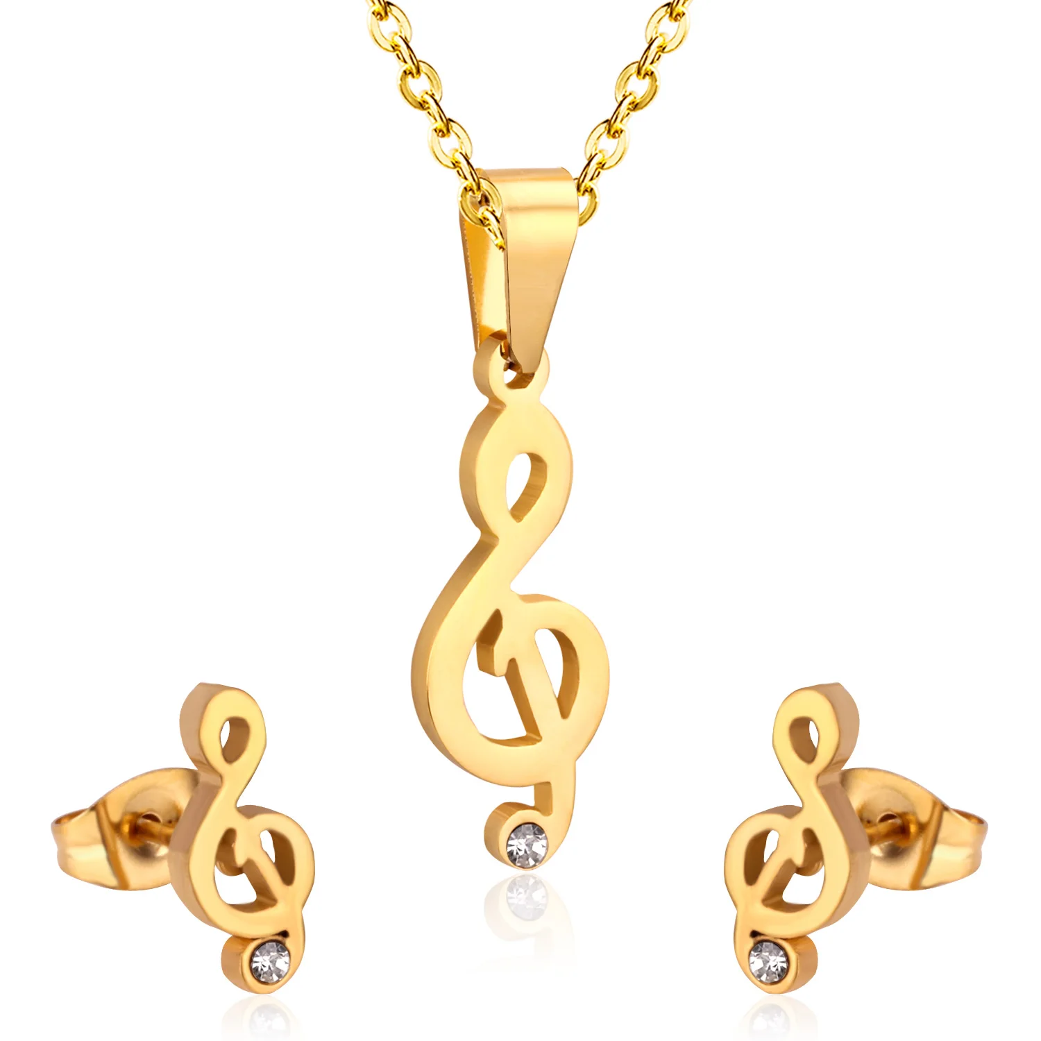 Women's Butterfly Necklace and Earrings Set