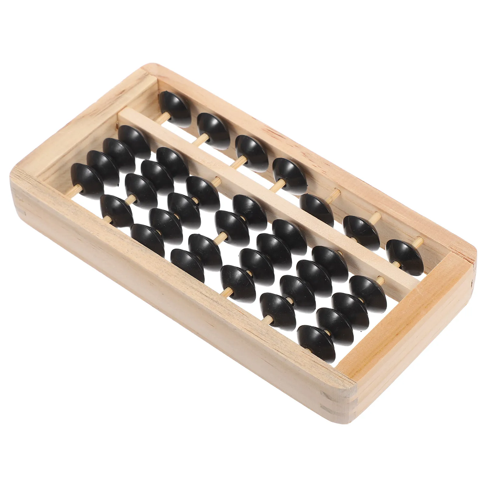 Mini Wooden Abacus for Kids Learning, Smooth Surface Counting Tool, Educational Toy, Home Decoration & Photo Prop