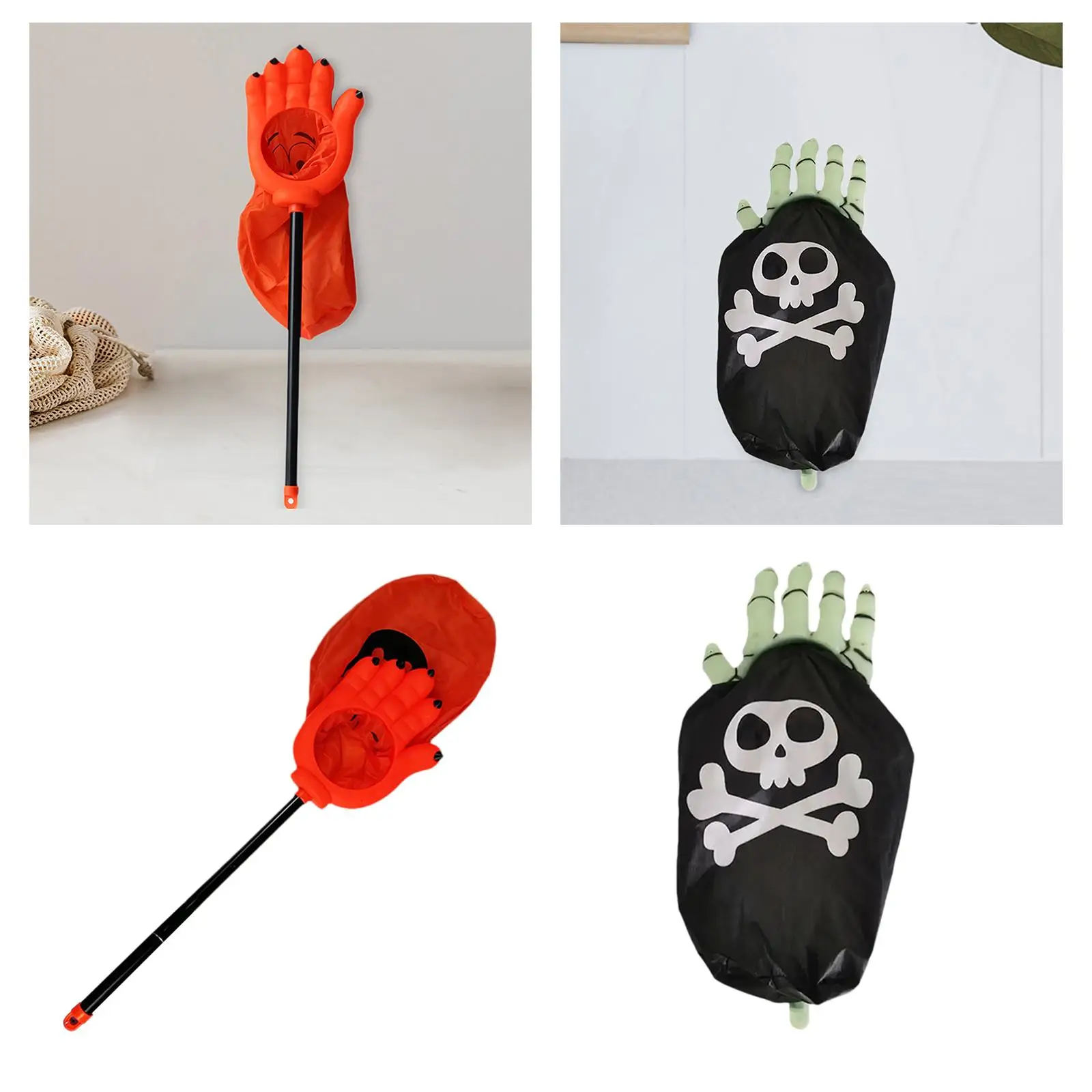 Halloween Bag for Trick or Treat Funny Snack Decorations Creative Design Gift Large Capacity Begging Bag Ghost Hand Candy Pouch