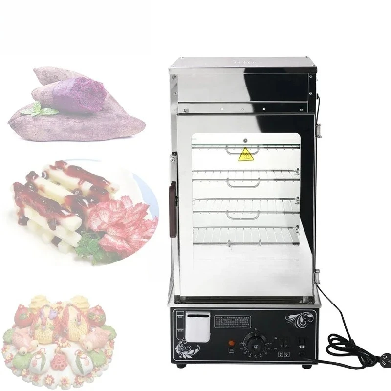 Electric Chinese Bun Food Steamer Machine  Bun Bread Cooking Steam Machine Stainless Steel 220V 110V