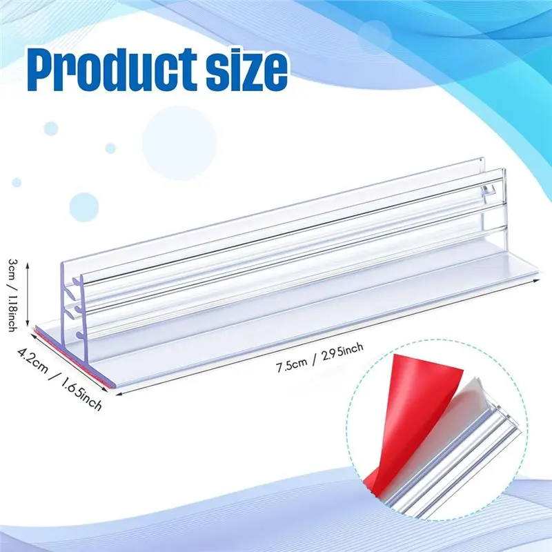 Stylish-For Retail Wall Display 50 Pack Plastic Gripper Sign Holder With Adhesive, Removable Adhesive Base