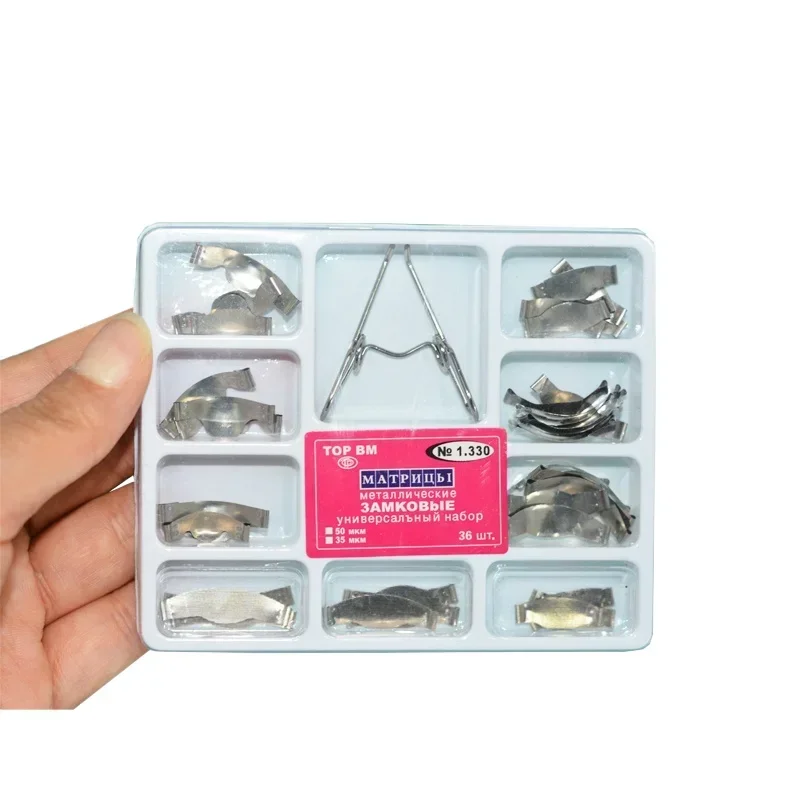 

Dentalss Sectionals Matrixs Band Kit с шкафчиками Dentalss Forming Sheet Sectionals Contoureds Matrices, медицинский класс SS