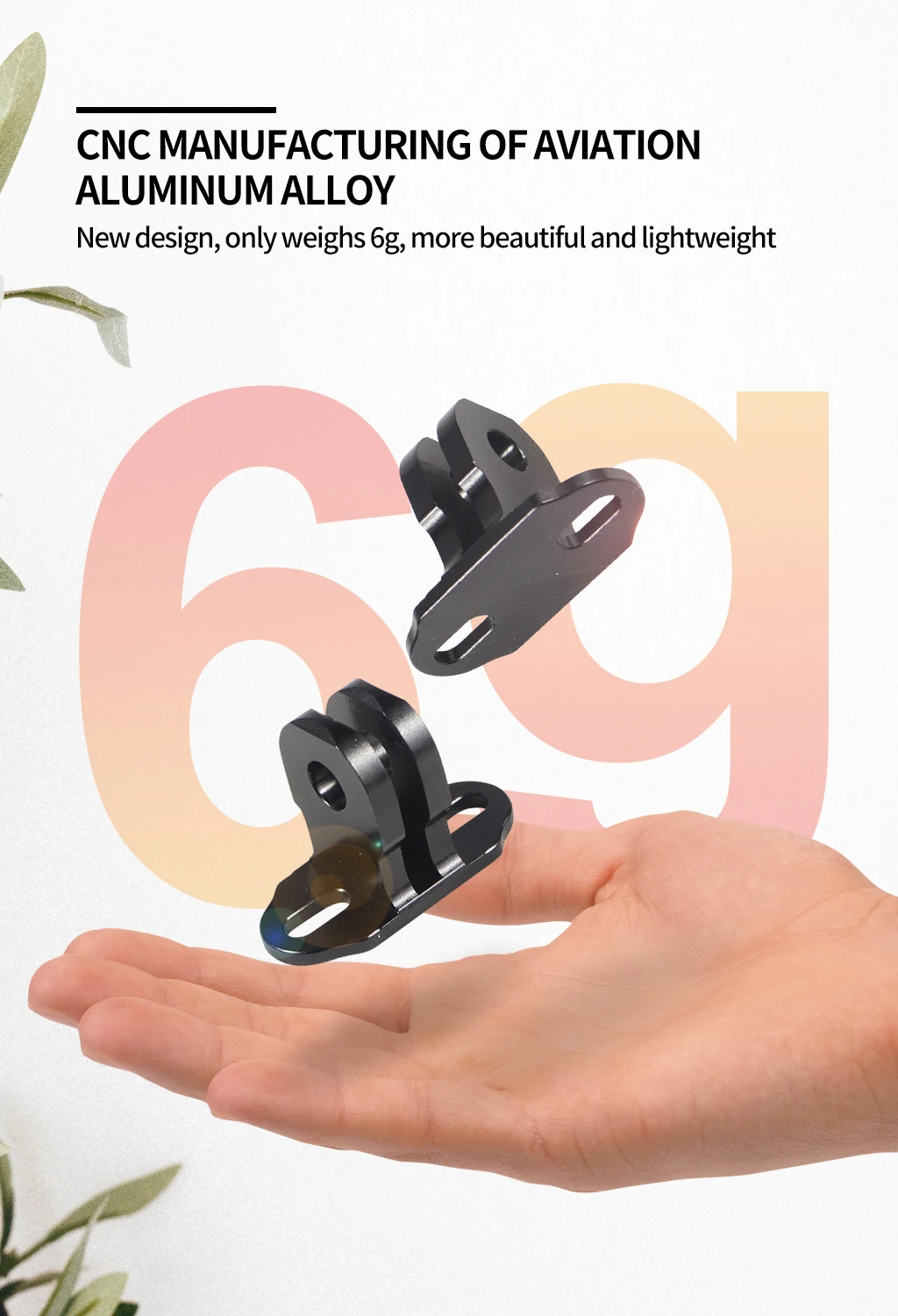 Aluminiumlegierung M3 Mini Stativ Adapter Halterung für GoPro DJI Action Kamera Käfig Zubehör 15-24mm Lochabstand Finger Stativ Basis – Detail 5