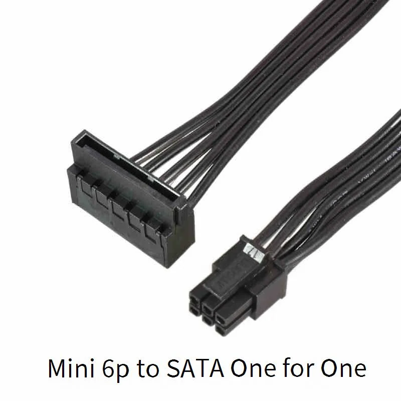 

For Lenovo Main Board Interface Small 4Pin to Two SATA SSD Power Supply Cable 1Pc 45CM Cable MINI 4 Pin Turn 2 SATA Power Supply