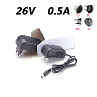 26V 500mA Charger Adaptor For Dibea D008 Pro M500 TT8 MM8 Cordless Power Adapter Charger Dc Cable 2m 5.5*2.1mm