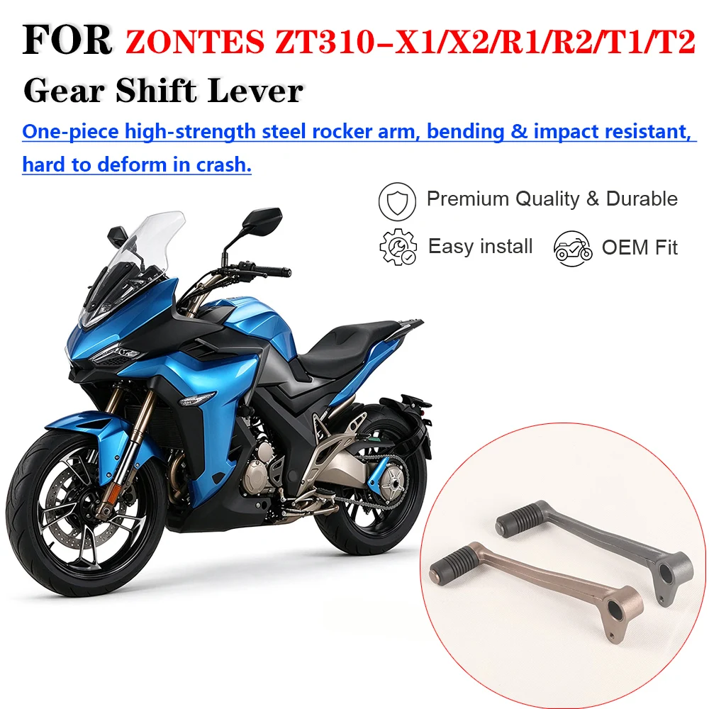 Motorcycle Gear Shift Lever Assembly, Shifter Rocker Arm Foot Pedal For ZONTES ZT310-X1 X2 R1 R2 T1 T2 Motorbike Replacement Acc