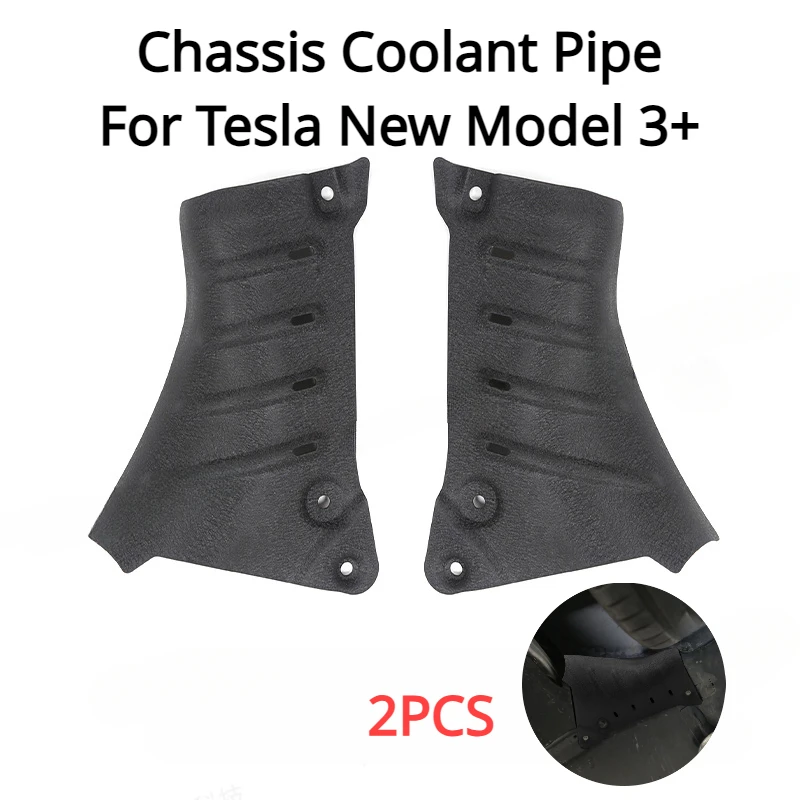 

Chassis Coolant Pipe for Tesla New Model 3+ Lower Guard Plate Armor Protection Cover Carbon Steel for 2024 Model Car Accessories