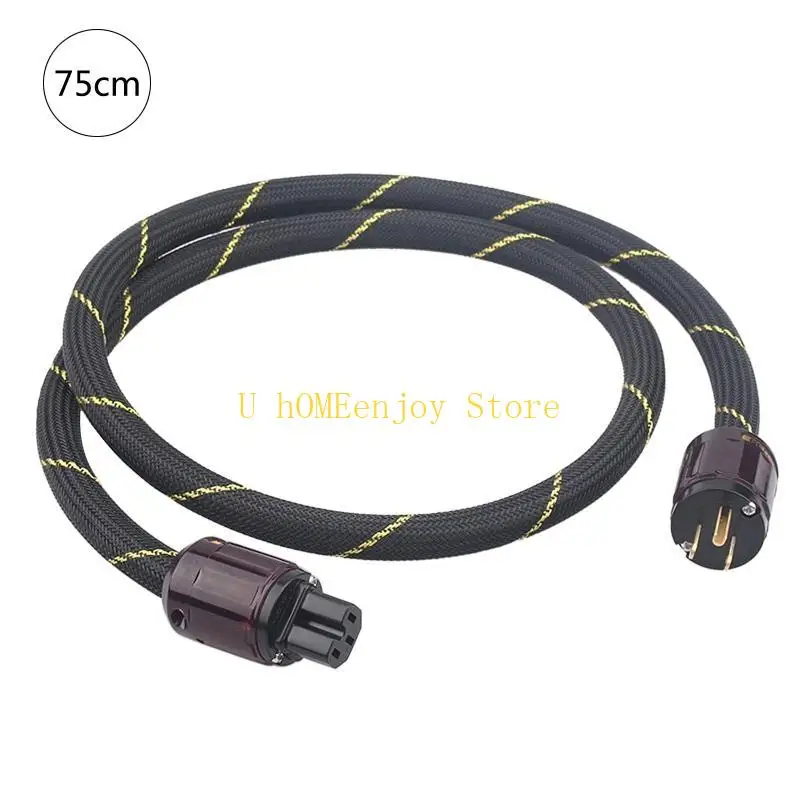 

B0KF Hi-End Copper Hifi Audios Power Cord US / EU Plug P-079/P-079E Connector Cable