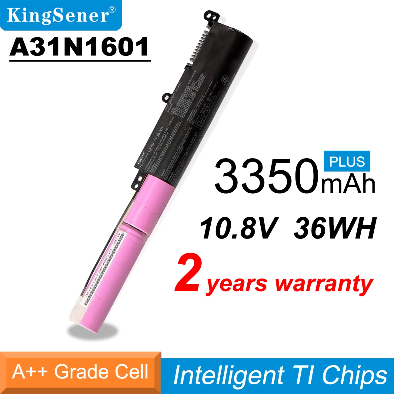 Kingsener A31N1601 3200バッテリーasus F541UA R541UA R541UJ R541UV X541SA X541SC X541U X541S X541U X541UA X541UV A31LP4Q